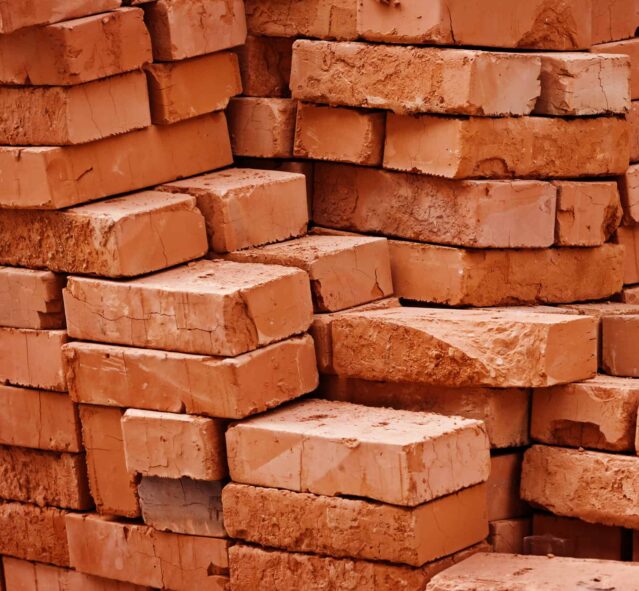 Construction material - stack of bricks
